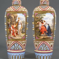 Пазл: Антикварные вазы