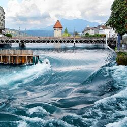 Пазл: Люцерн. Капельбрюкке