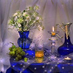 Пазл: В синих тонах