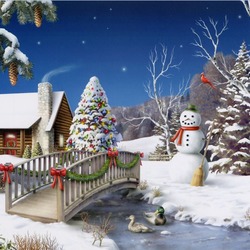 Пазл: Рождественская ночь