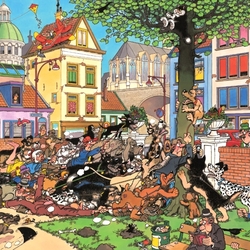 Пазл: Черный кот