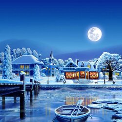 Пазл: Зимняя ночь