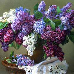 Пазл: Букет сирени