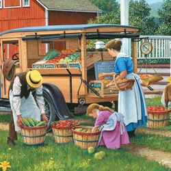 Пазл: Магазин на колесах