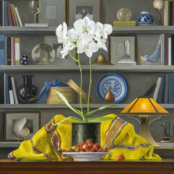 Пазл: Белые орхидеи