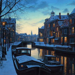 Пазл: Зимние сумерки