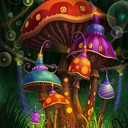Пазл: Сказочные грибы