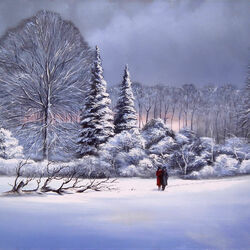 Пазл: Снежная сказка любви