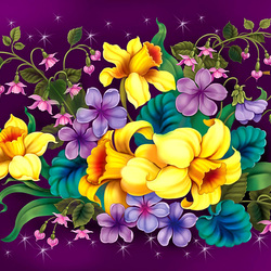 Пазл: Желтые цветы