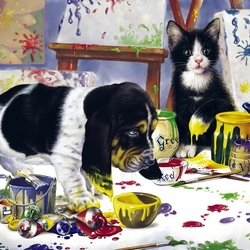 Пазл: Игра с красками