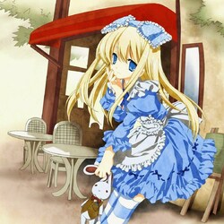 Пазл: Алиса и белый кролик