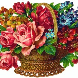 Пазл: Винтажные цветы