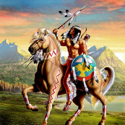 Пазл: Воин на коне