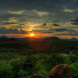 Пазл: Закат над долиной