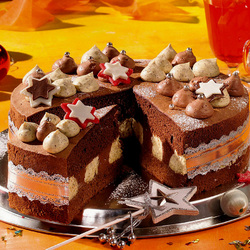 Пазл: Новогодний торт