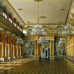 Пазл: Виды залов Зимнего дворца