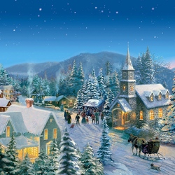 Пазл: В Рождественскую ночь