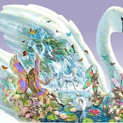 Пазл: Лебедь