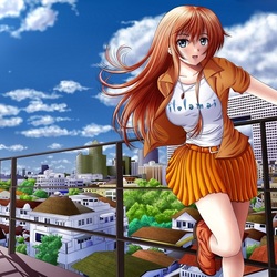 Пазл: На крыше