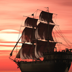 Пазл: На закате