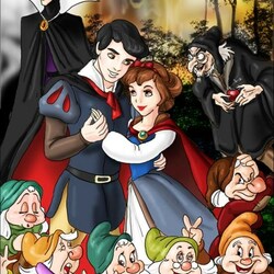 Пазл: Белоснежка и семь гномов