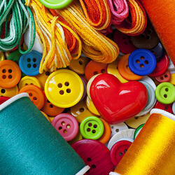 Пазл: Нитки и пуговицы