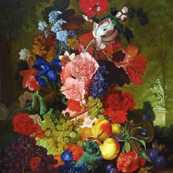 Пазл: Подражание фламандской живописи. Натюрморт с цветами