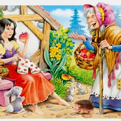 Пазл: Скушай яблочко!