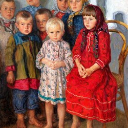 Пазл: Крестьянские дети