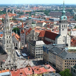 Пазл: Мюнхен, вид на Мариенплатц