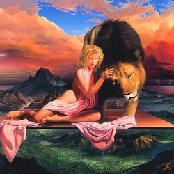 Пазл: Влюбленный лев