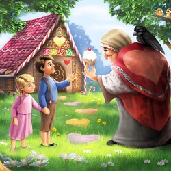 Пазл: Ведьма из пряничного дома