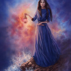 Пазл: Огонь в ночи