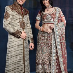 Пазл: Индийский свадебный костюм