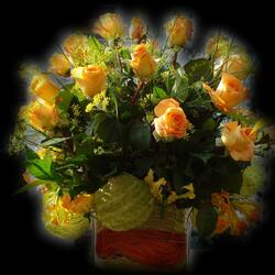 Пазл: Желтые розы