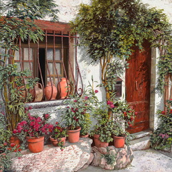 Пазл: Кувшины за решеткой