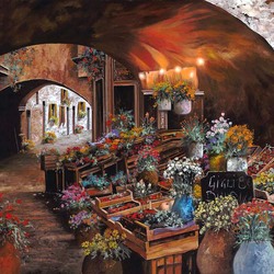Пазл: Цветочный рынок