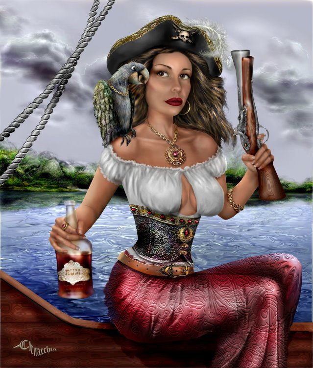 Разблокировать пиратка. Девушка пират. Пиратка с ромом. Пиратки иллюстрации. Женщина с ромом.