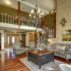 Пазл: Гостиная с камином