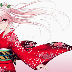 Пазл: Девушка в кимоно 