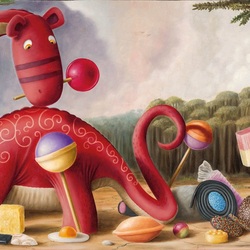 Пазл: Дракоша-сладкоежка