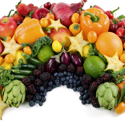 Пазл: Фруктово - овощная радуга