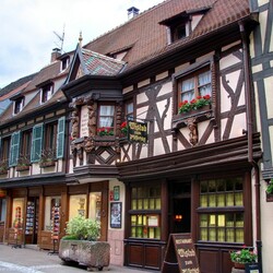 Пазл: Красочные дома Эльзаса