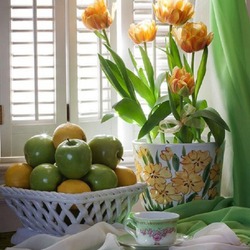 Пазл: Весна на подоконнике