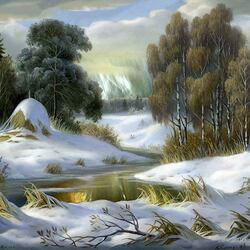 Пазл: Уютная речушка