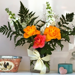 Пазл: Натюрморт с розами