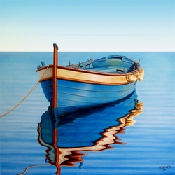 Пазл: Голубая лодка
