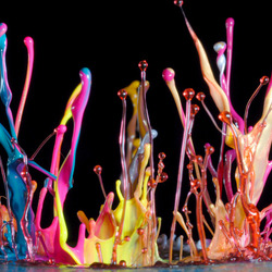 Пазл: Брызги цвета