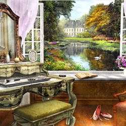 Пазл: Красивый вид из окна