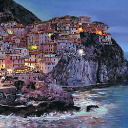 Пазл: Манарола в сумерках